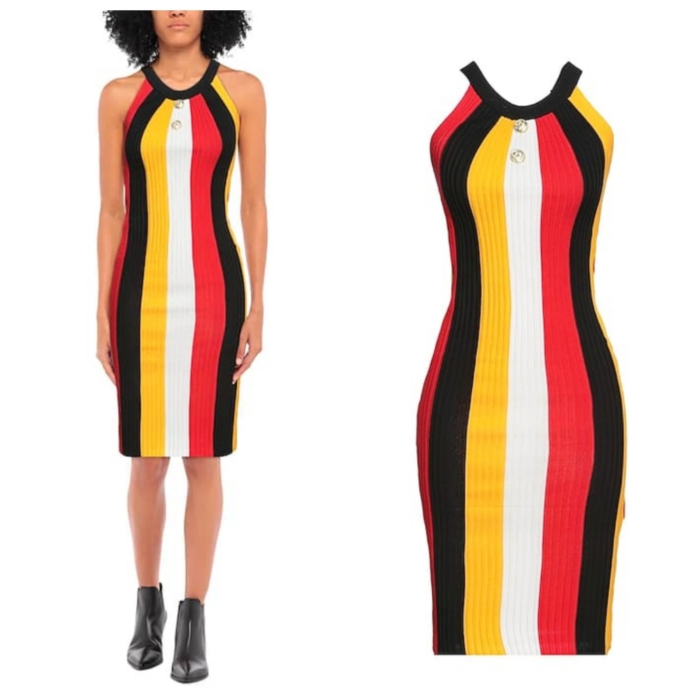 Odi et Amo sleeveless rib-knit bodycon midi dress, one size, NWT